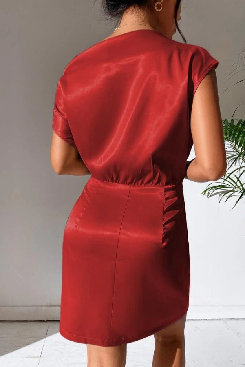 A-Line Mini Forged Chiffon Dress 722854062593