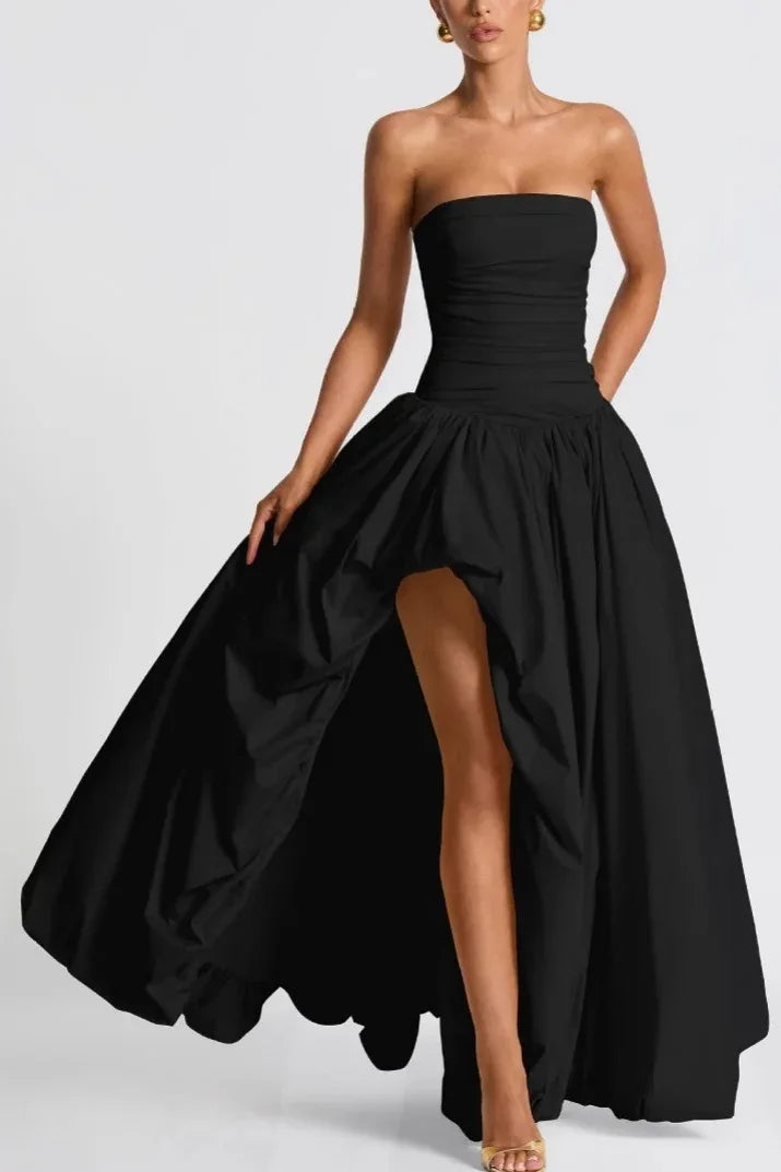 Asymmetry High-Low Formal Evening Dresses 908564007759 - COCOMELODY