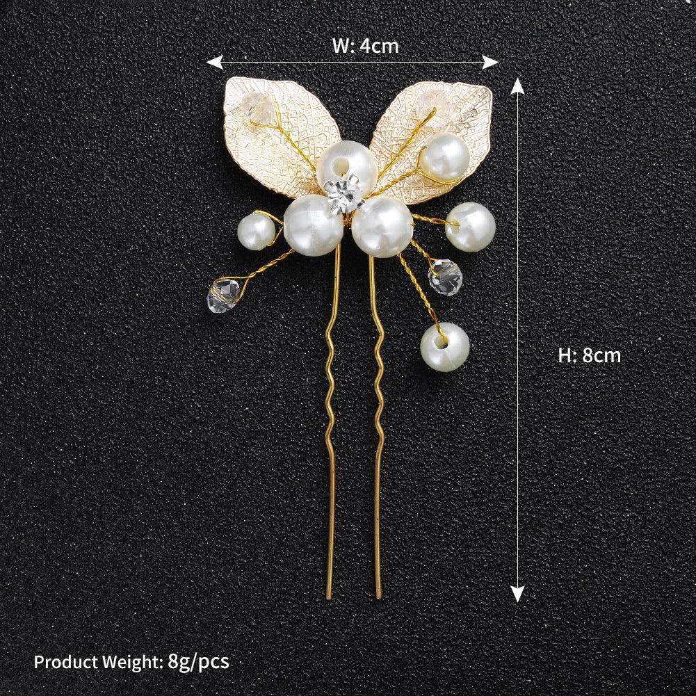 Pearl Bride Hairpins 3 pieces 6 pieces 575550821979 - COCOMELODY