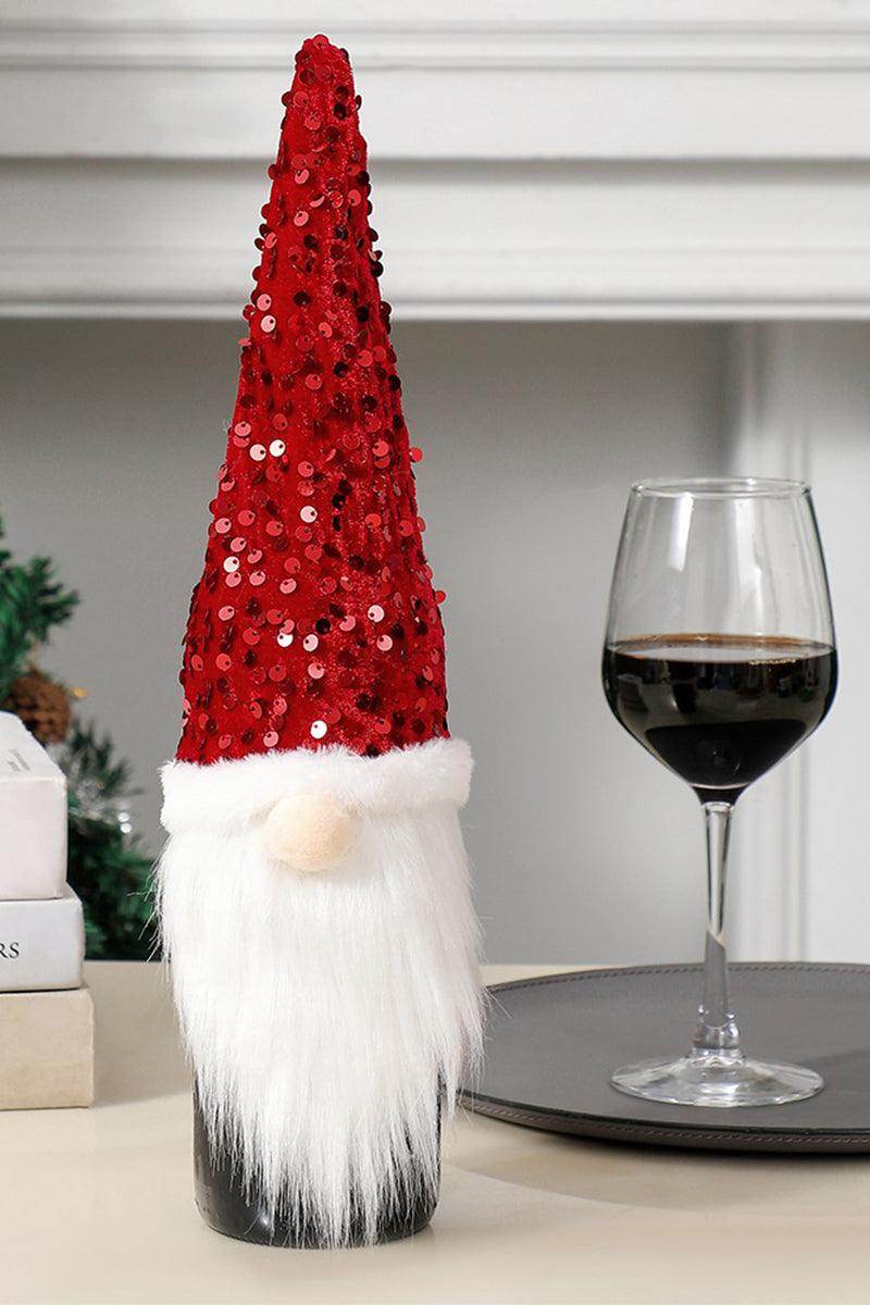 Christmas decorations sequin faceless doll bottle sleeve party 844089687689 - COCOMELODY