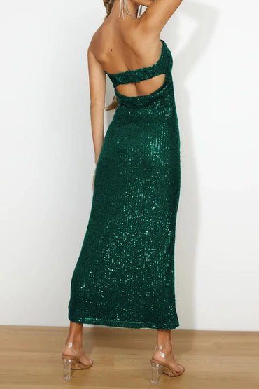 Sheath Column Maxi Sequins Formal Evening Dresses 740619740484 - COCOMELODY