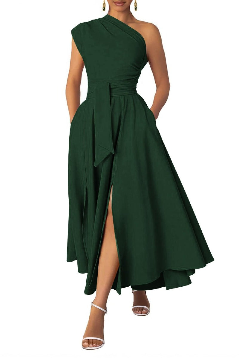 A-Line Midi Chiffon Formal Evening Dresses B0F9W7T7RT