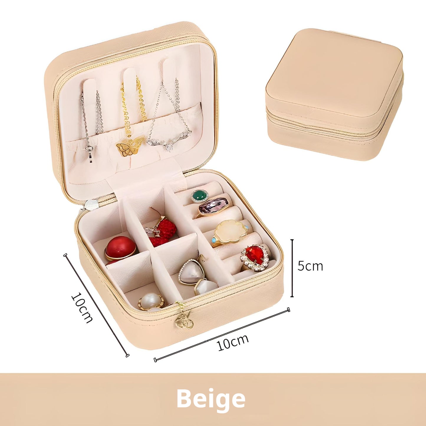 DIY design simple jewelry portable creative jewelry box 836834083360 - COCOMELODY
