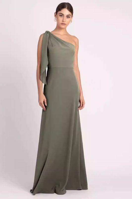 A-Line Maxi Chiffon Bridesmaid Dress 818808852375 - COCOMELODY