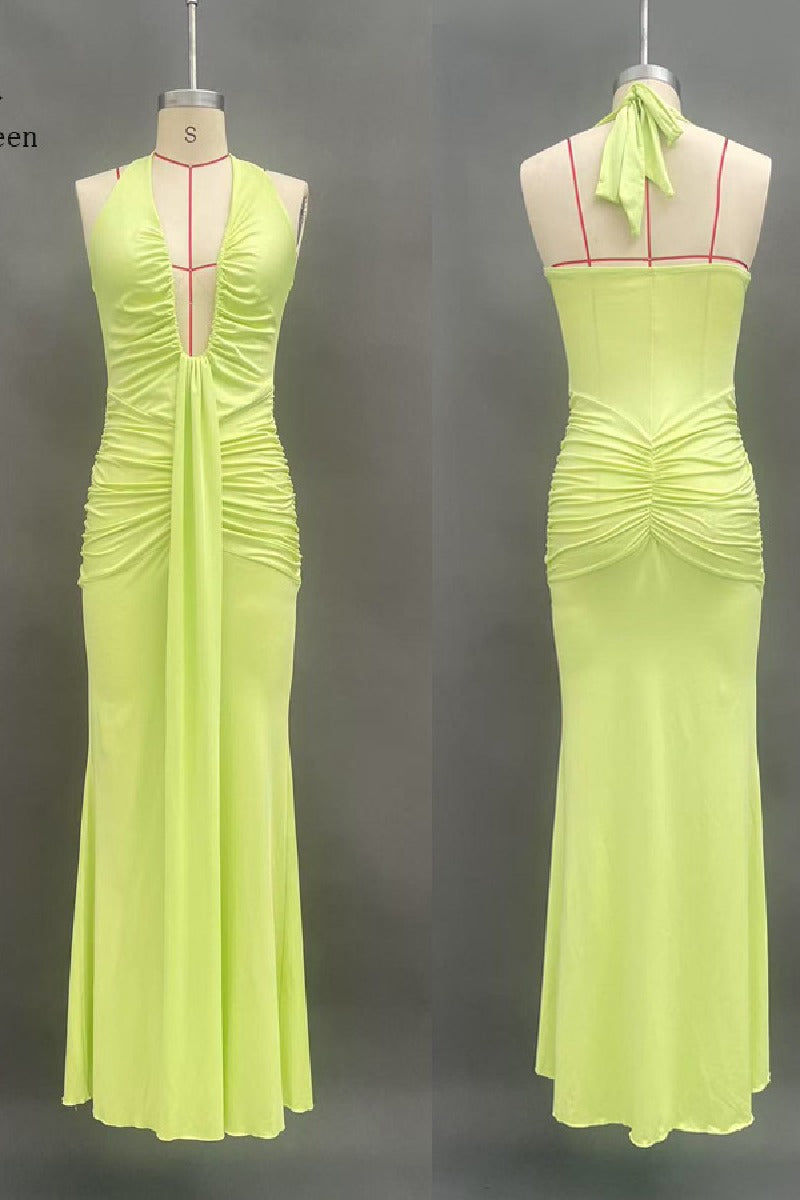 Mermaid Floor length Knitted Semi Formal Wedding Guest Dresses 917018224683