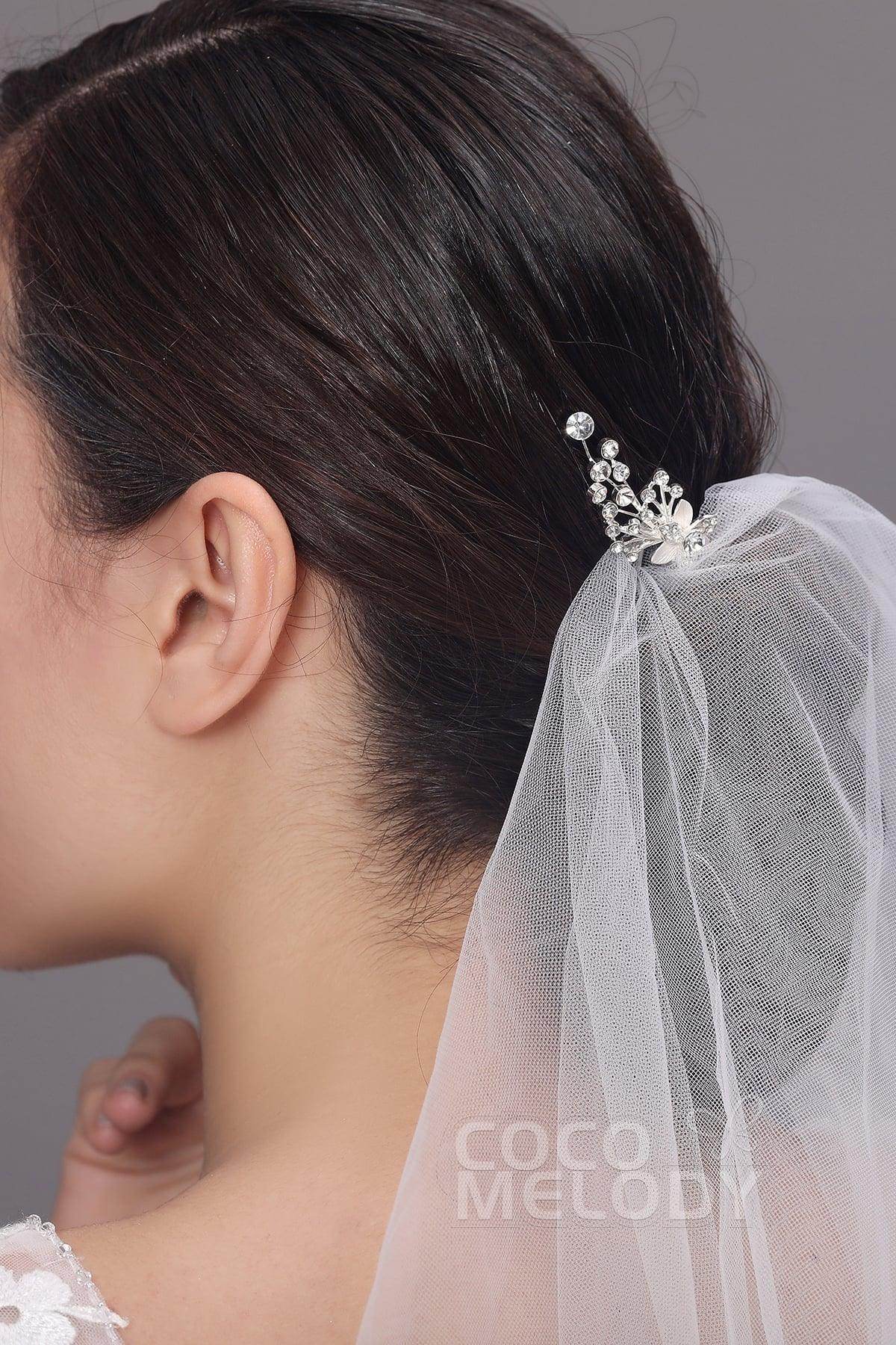 Impressive Alloy Hairpins with Rhinestone AH17004 - COCOMELODY