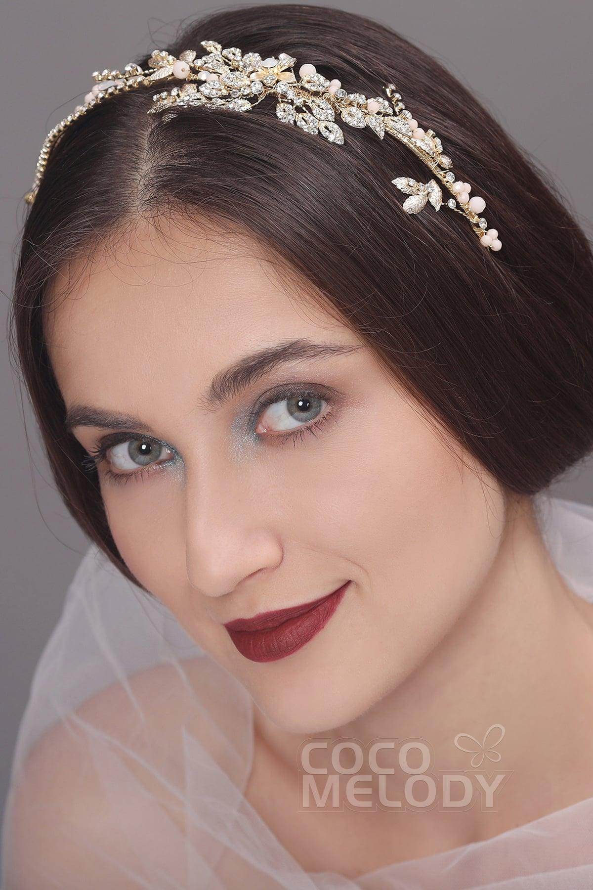 Fashion Alloy Headpiece with Crystals AH17010 - COCOMELODY