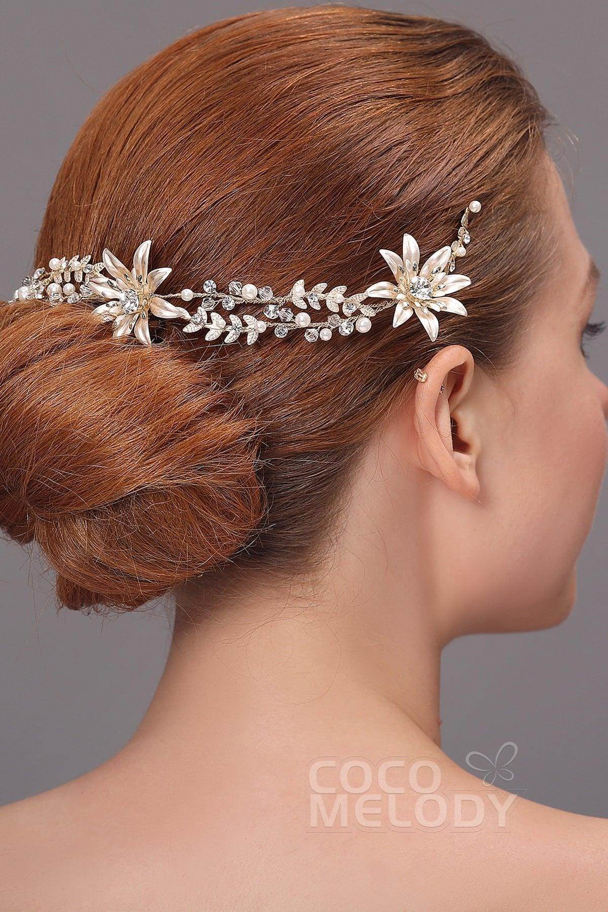 Latest Alloy Headpiece with Imitation Pearl AH17011 - COCOMELODY