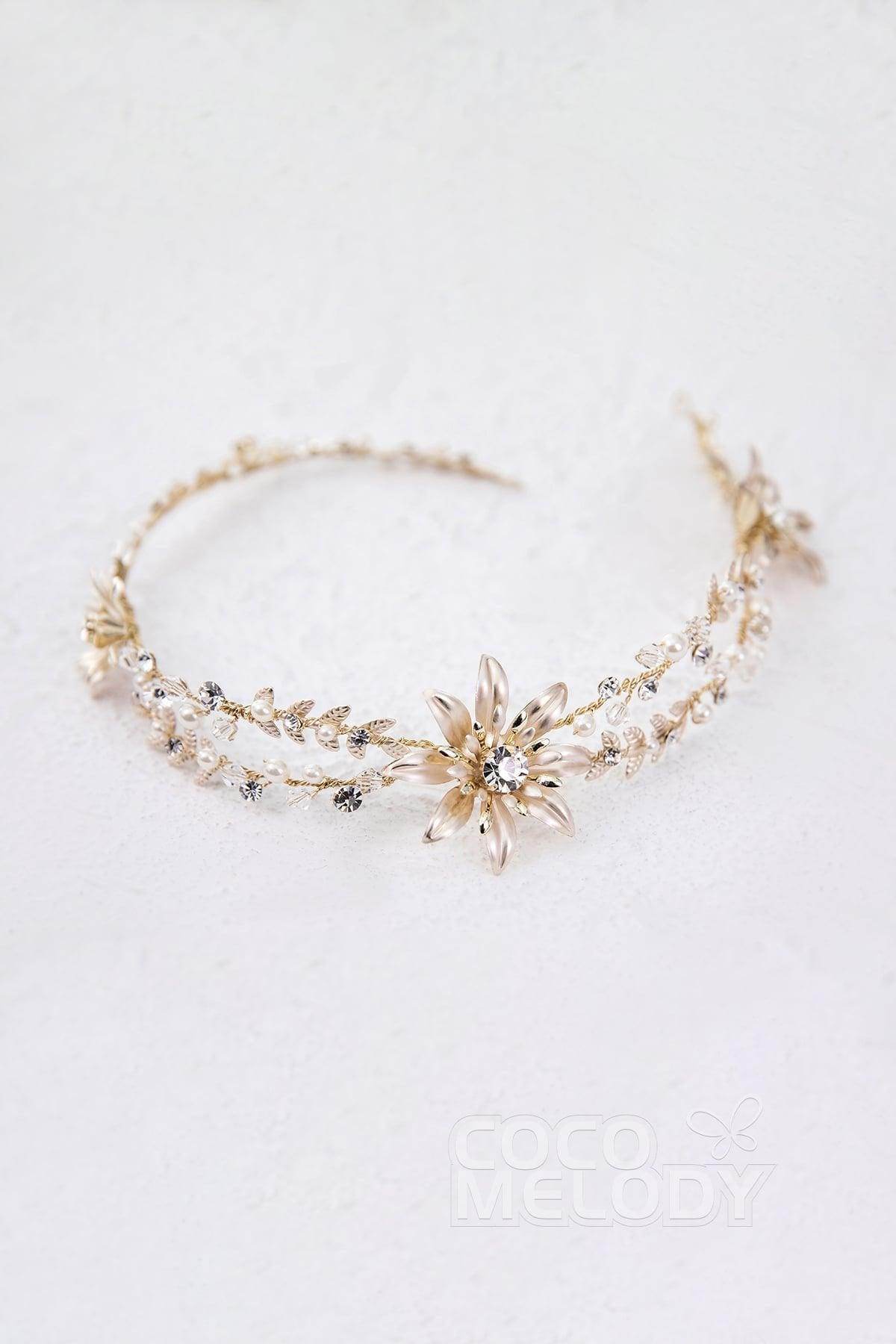 Latest Alloy Headpiece with Imitation Pearl AH17011 - COCOMELODY