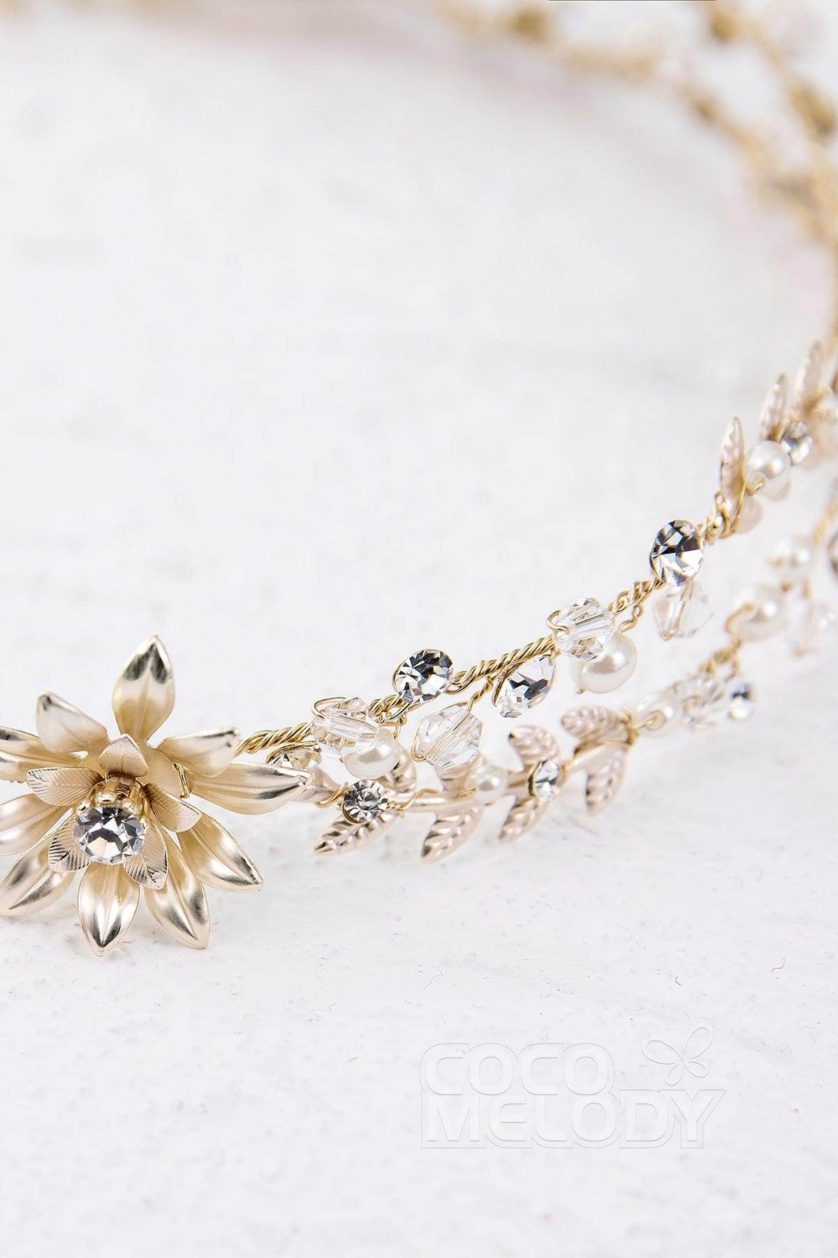 Latest Alloy Headpiece with Imitation Pearl AH17011 - COCOMELODY
