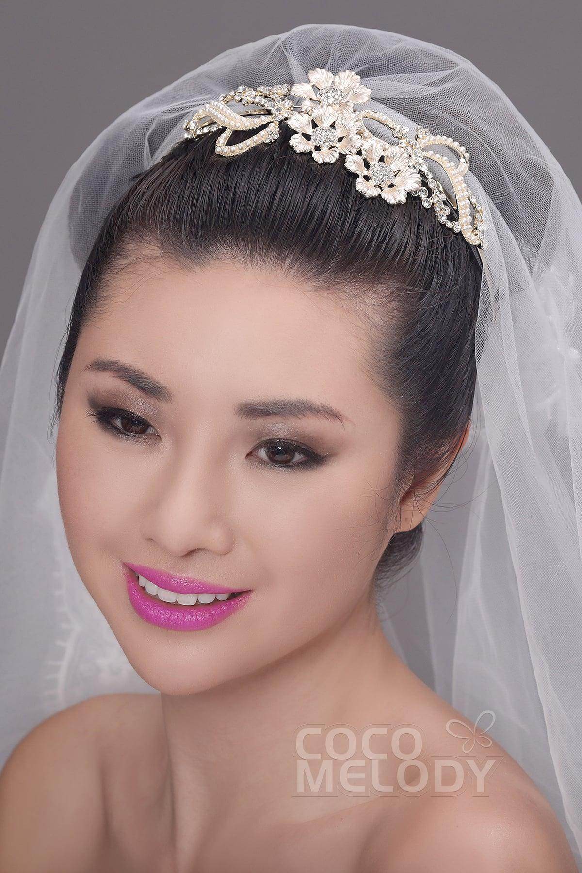 Elegant Alloy Headpiece with Rhinestone AH17014 - COCOMELODY