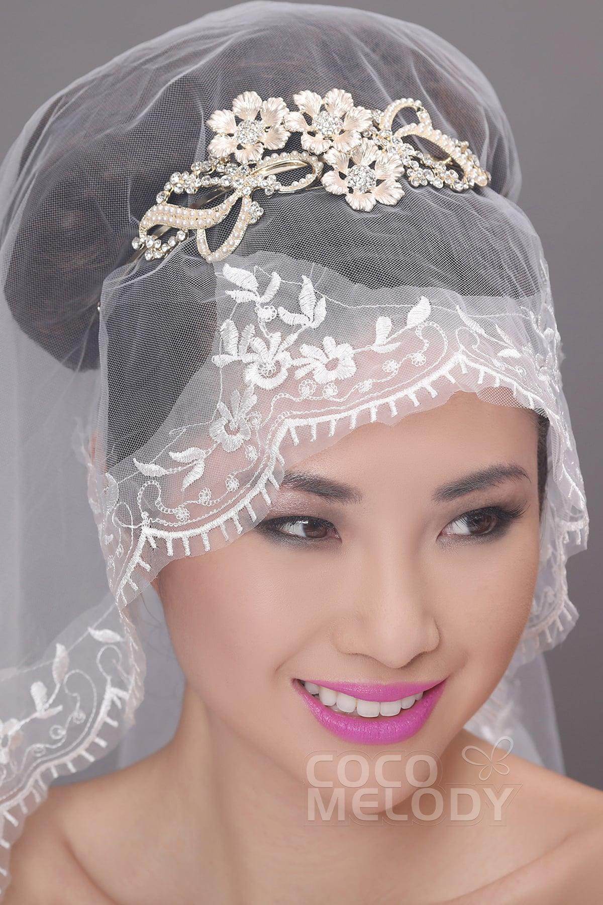 Elegant Alloy Headpiece with Rhinestone AH17014 - COCOMELODY