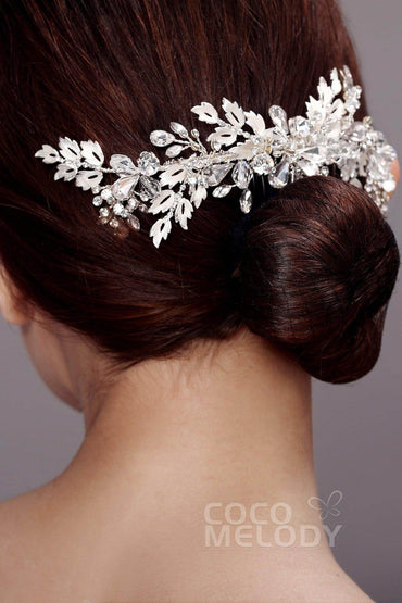 Latest Alloy Hair Combs with Rhinestone AH17034 - COCOMELODY