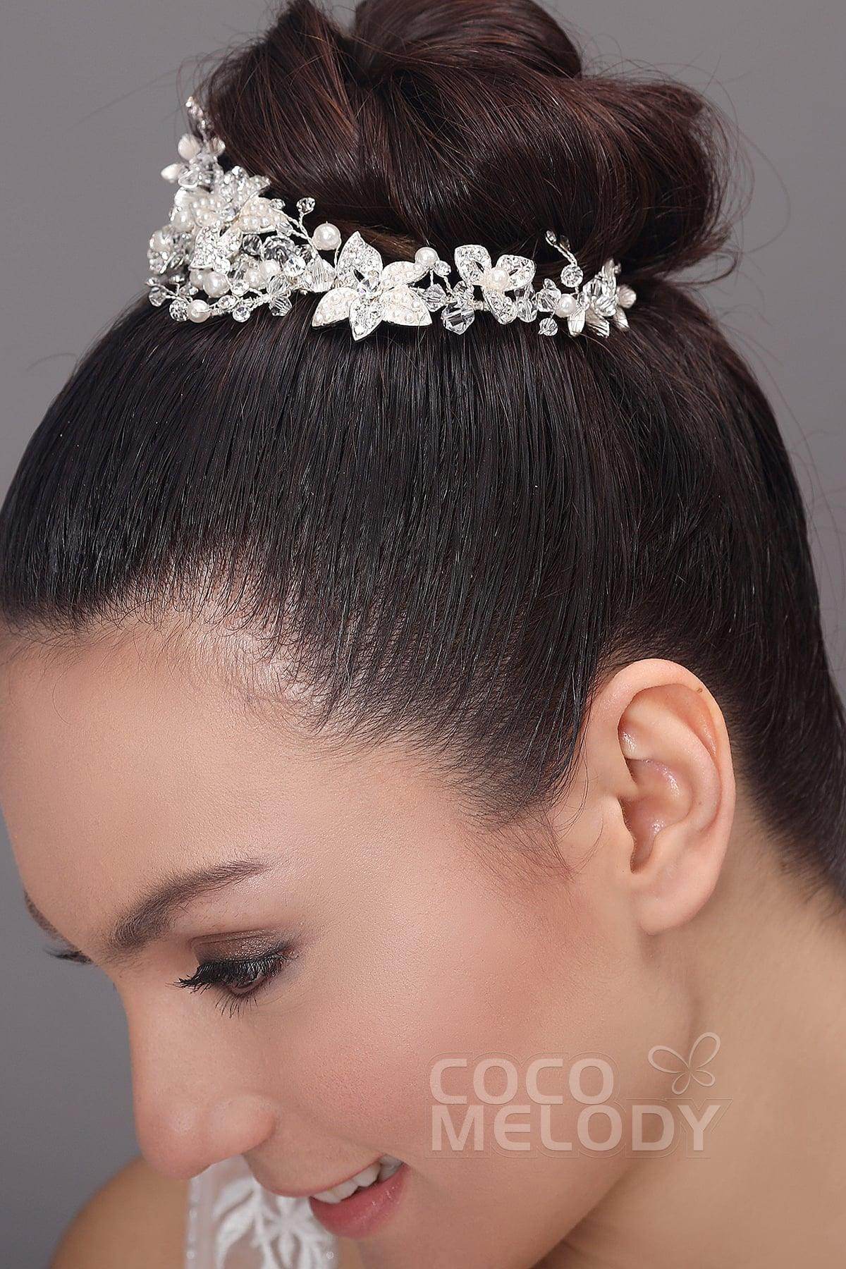 Elegant Alloy Headpiece with Imitation Pearl AH17036 - COCOMELODY