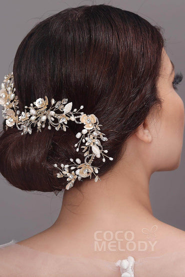 Latest Alloy Headpiece with Imitation Pearl AH17038 - COCOMELODY