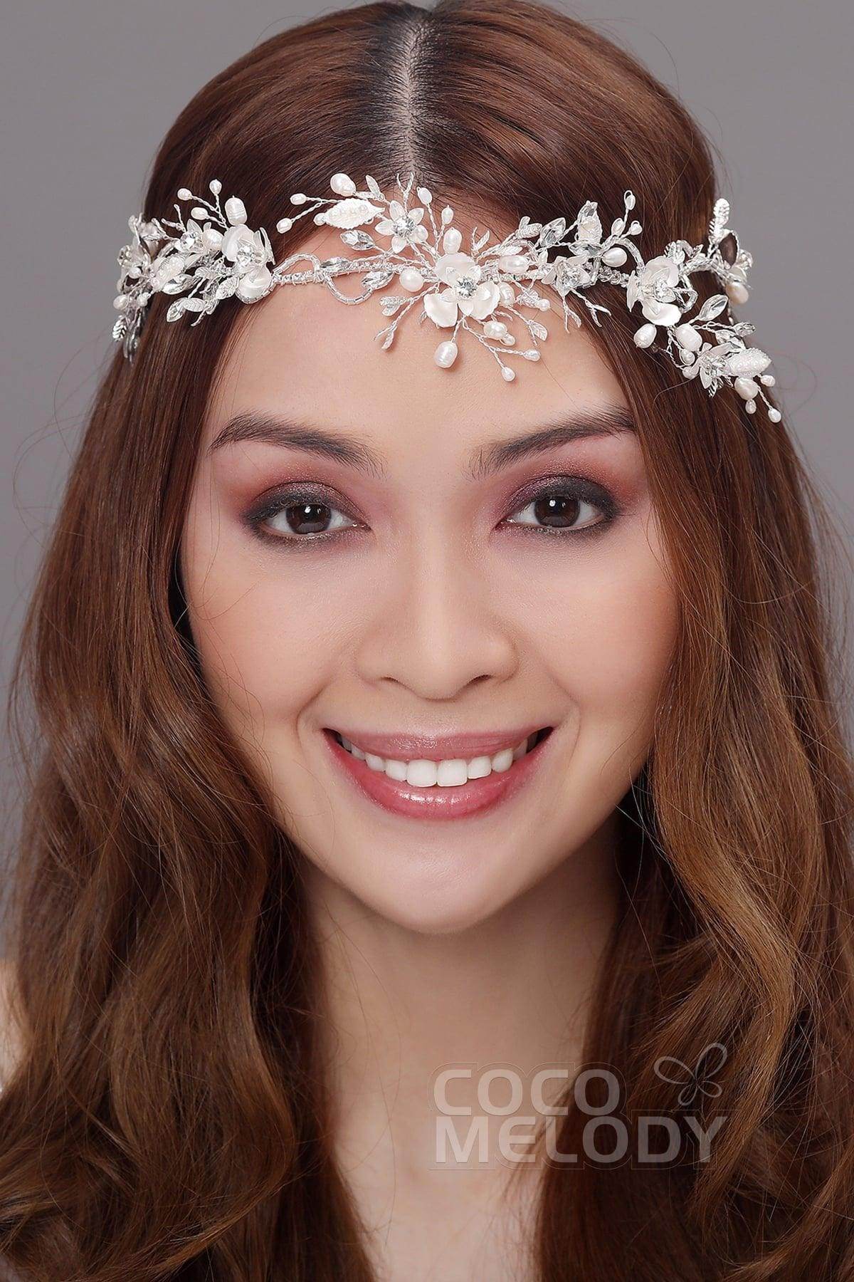 Latest Alloy Headpiece with Imitation Pearl AH17038 - COCOMELODY