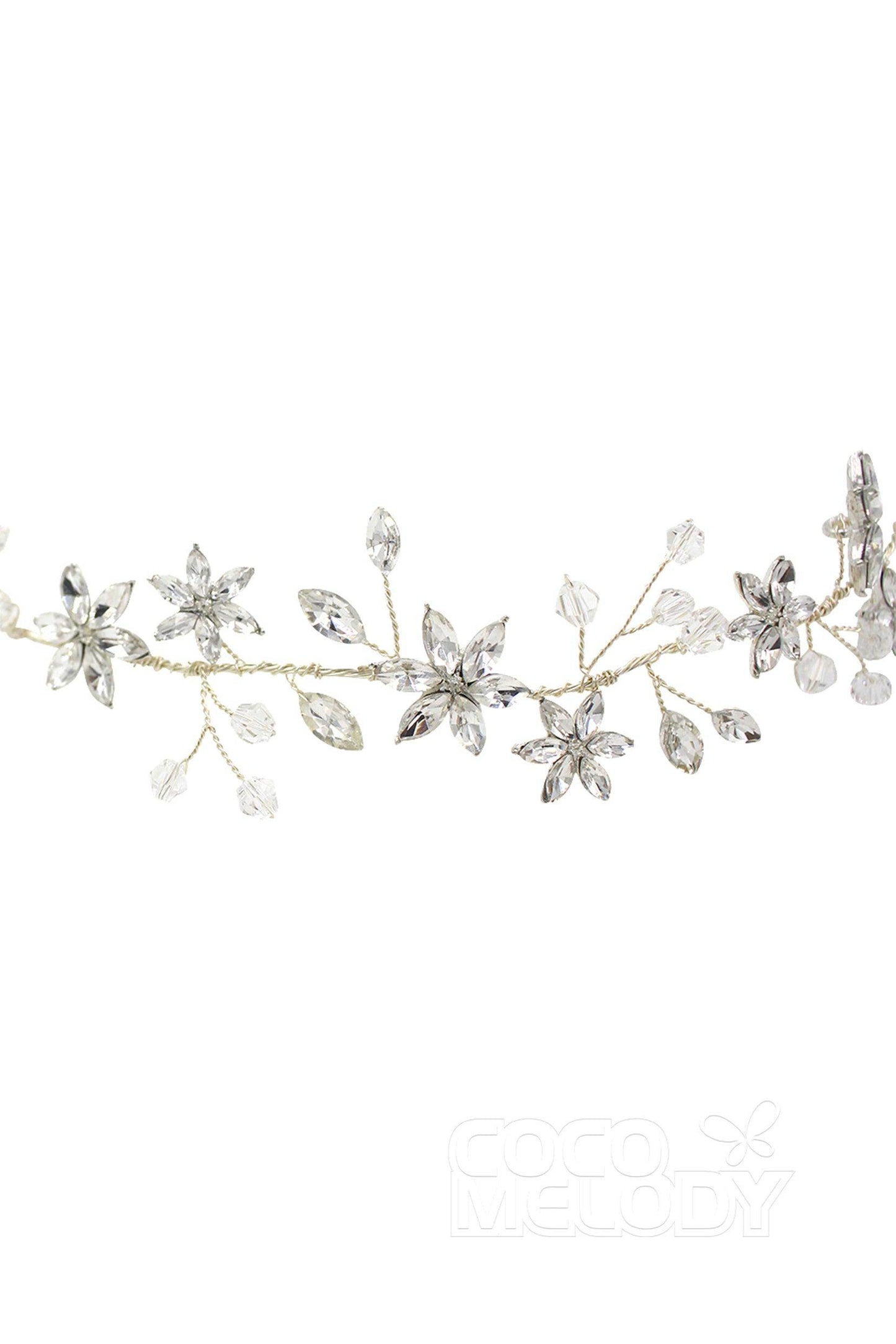 Fashion Alloy Headbands with Crystals AH18009 - COCOMELODY
