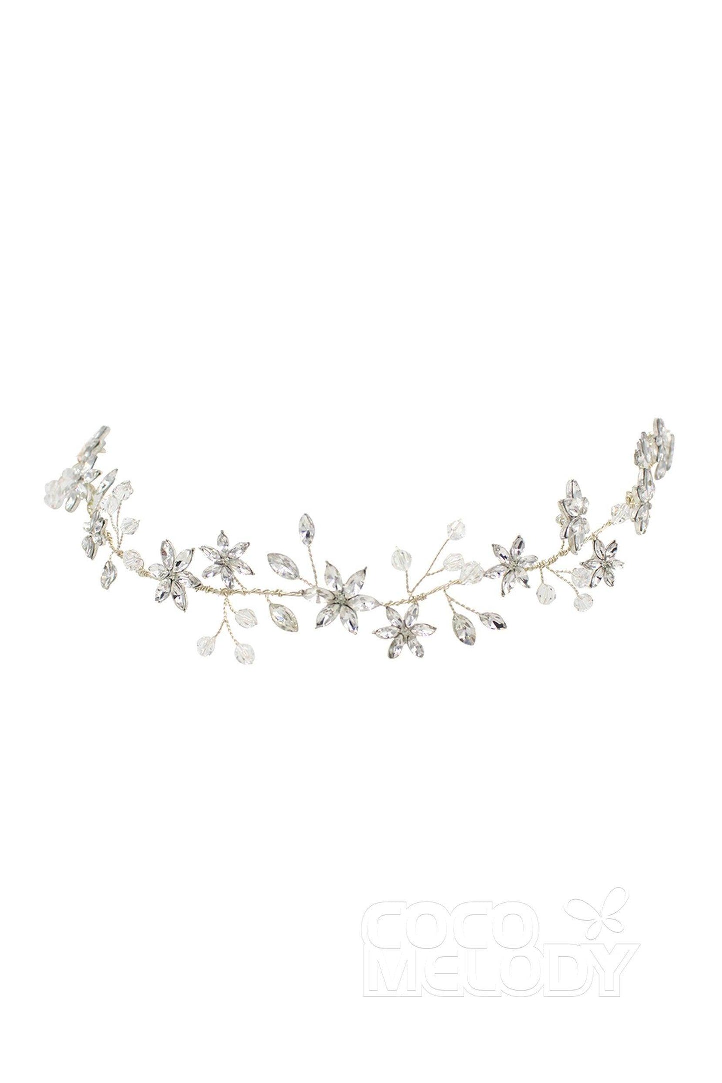 Fashion Alloy Headbands with Crystals AH18009 - COCOMELODY