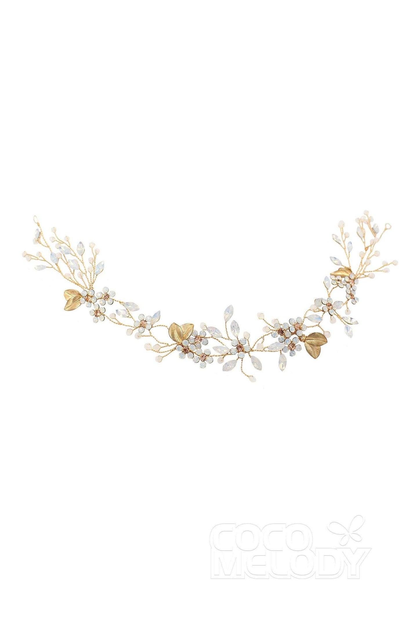 Elegant Alloy Headbands with Opal AH18012 - COCOMELODY