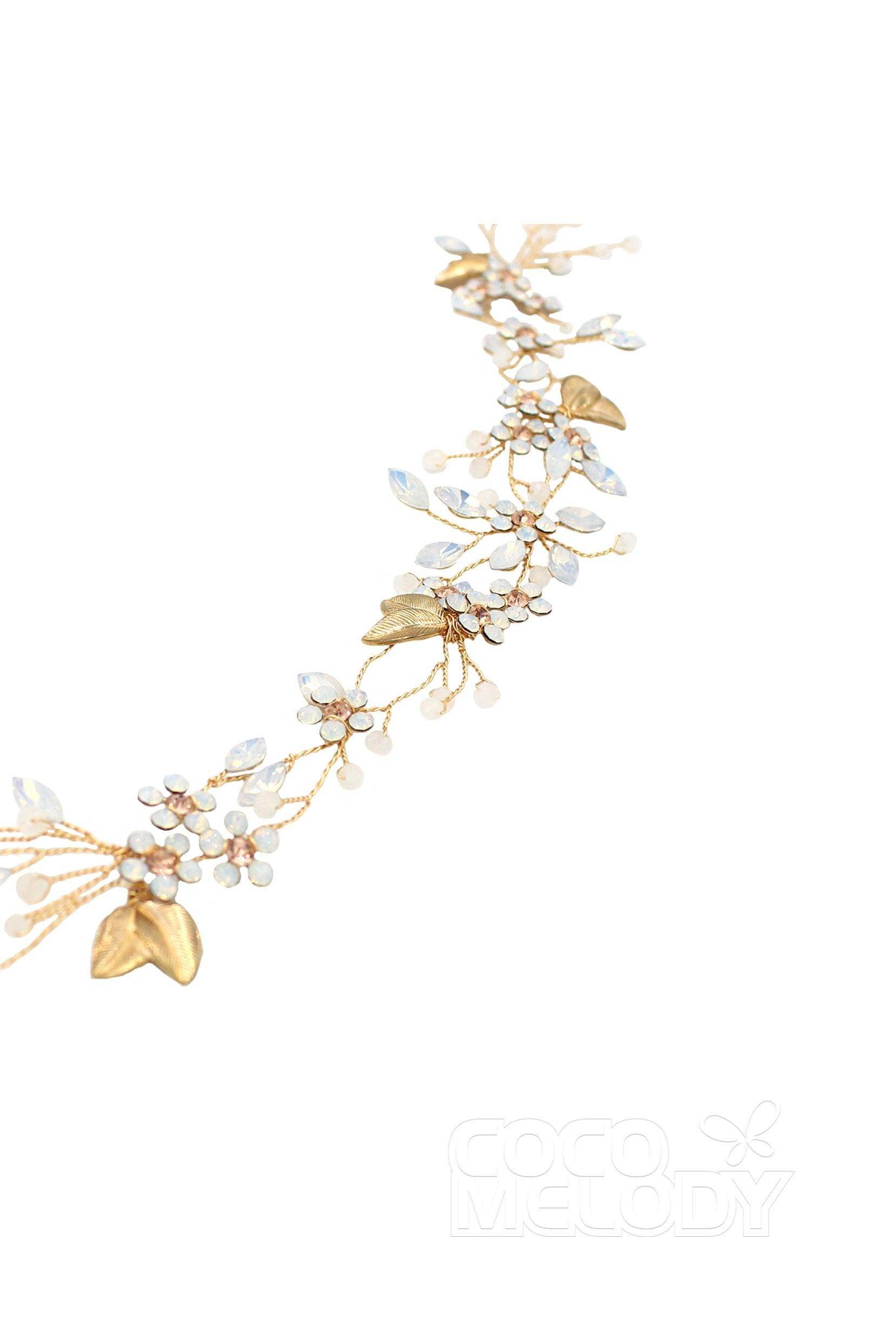 Elegant Alloy Headbands with Opal AH18012 - COCOMELODY