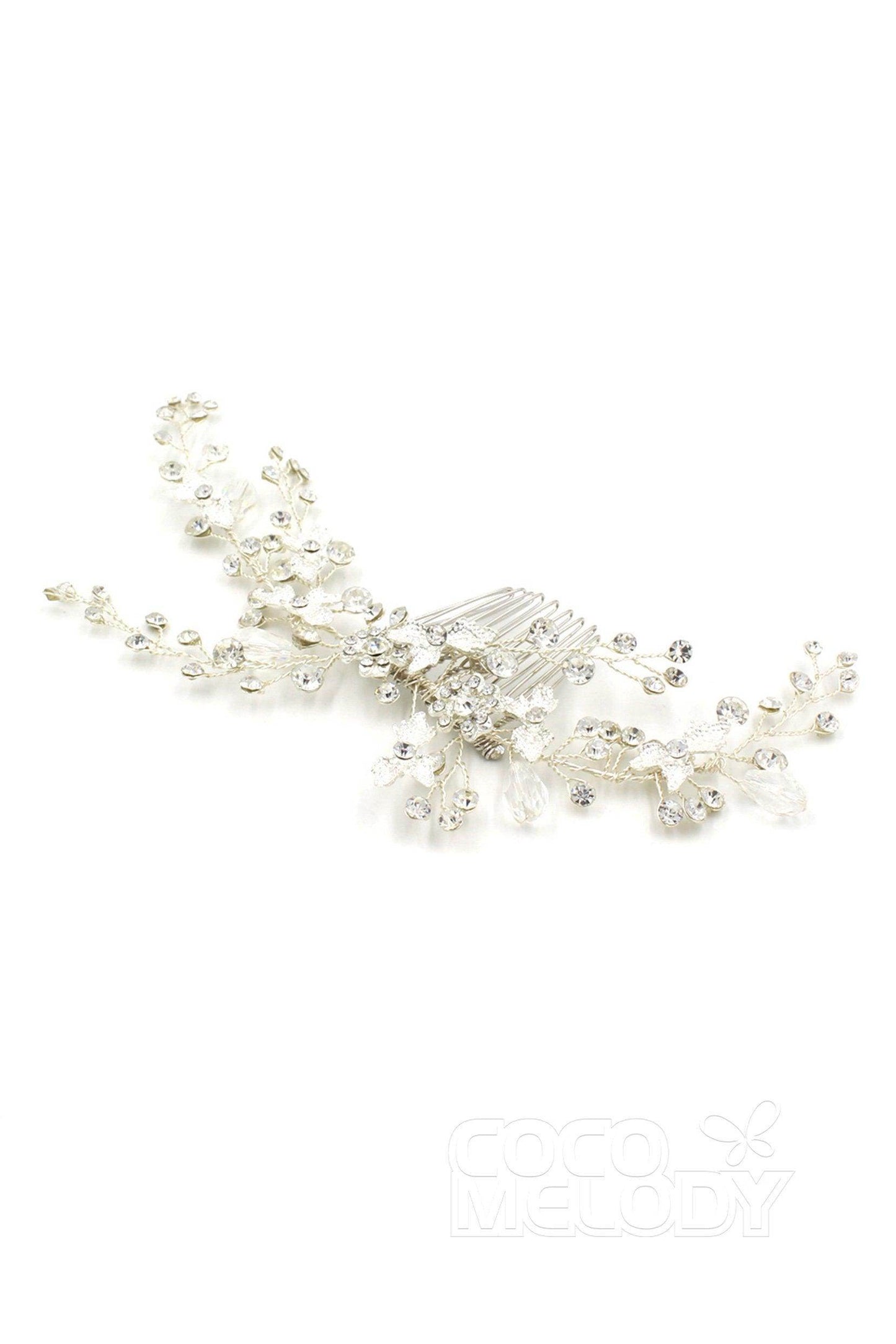 Fashion Alloy Hair Combs with Crystals Rhinestone AH18018 - COCOMELODY