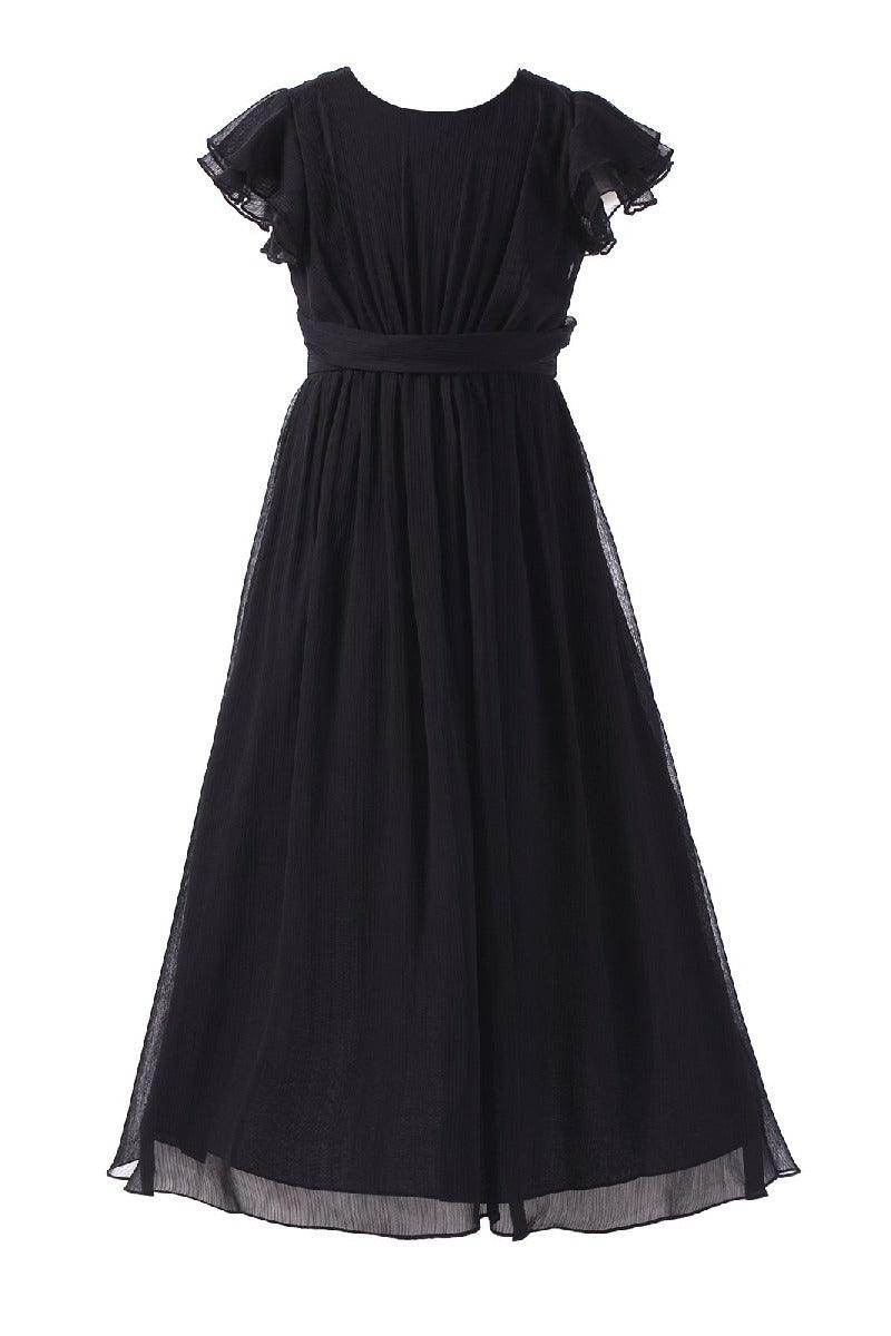 Elegant A-Line Scoop Bridesmaid Chiffon Gown B01MCSQLIY - COCOMELODY