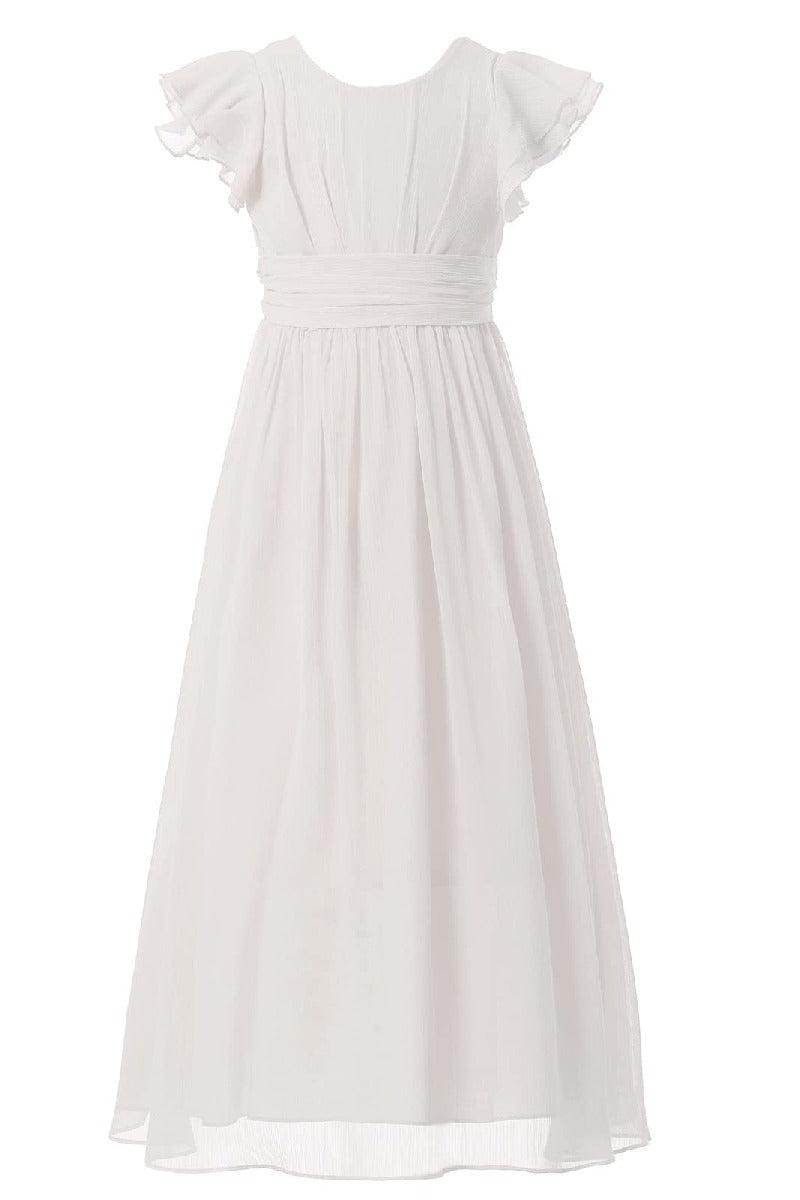 Elegant A-Line Scoop Bridesmaid Chiffon Gown B01MCSQLIY - COCOMELODY