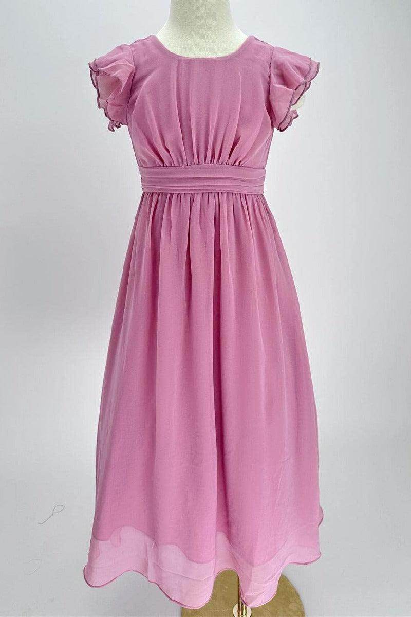 Elegant A-Line Scoop Bridesmaid Chiffon Gown B01MCSQLIY - COCOMELODY