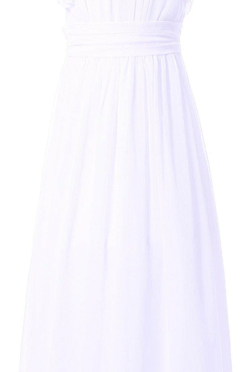 Elegant A-Line Scoop Bridesmaid Chiffon Gown B01MCSQLIY - COCOMELODY