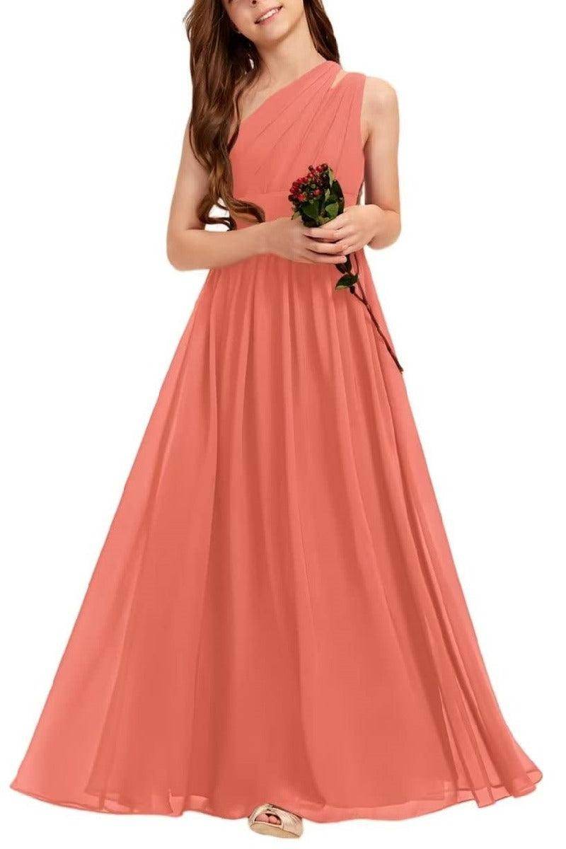 One Shoulder A-Line Chiffon Junior Bridesmaid Dress for Wedding COCOMELODY B0C69DBSKL, Cayon Rose One Shoulder A-Line Chiffon Junior Bridesmaid Dress for Wedding COCOMELODY B0C69DBSKL, Cayon Rose