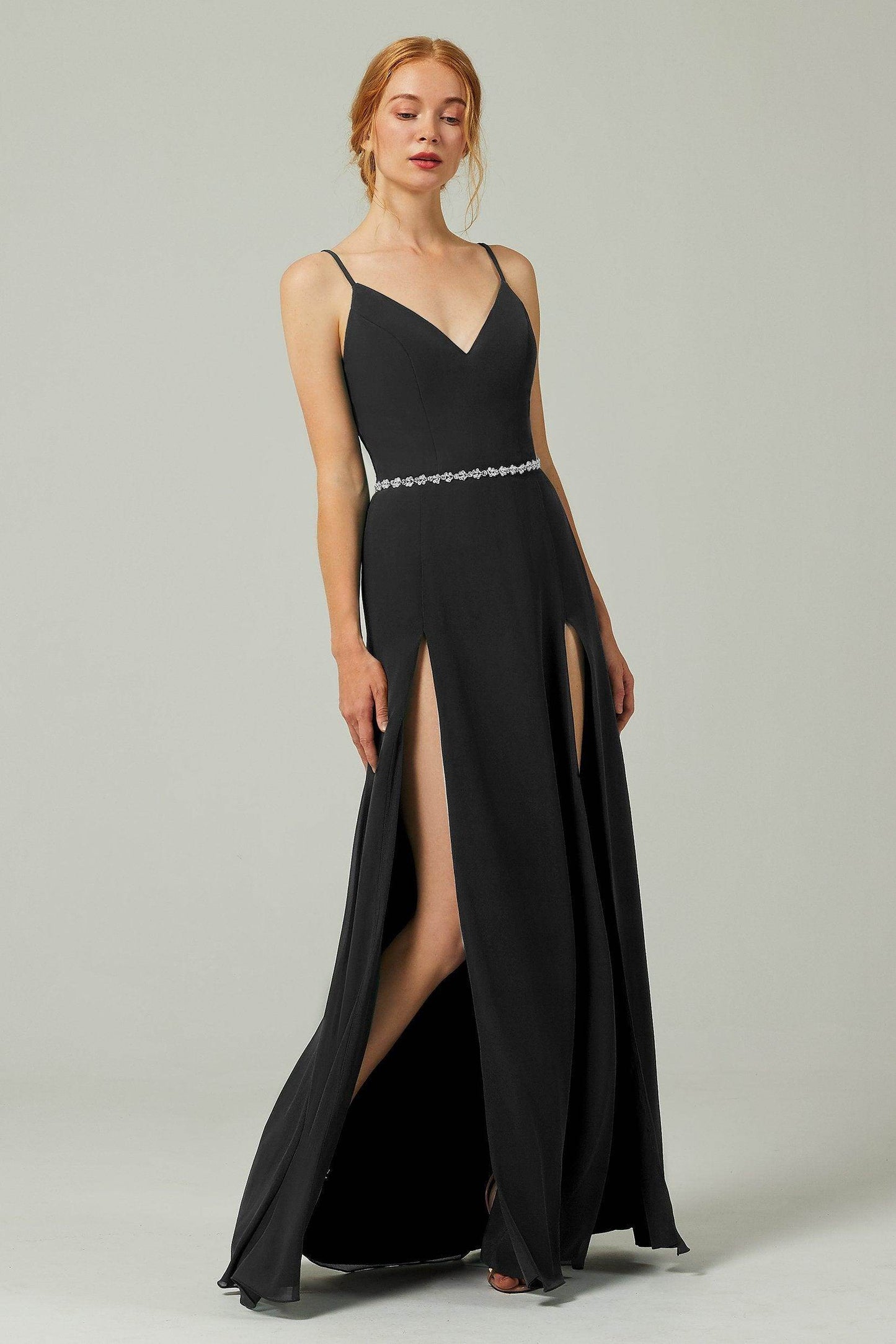 A-Line Floor Length Chiffon Bridesmaid Dress CB0321 - COCOMELODY