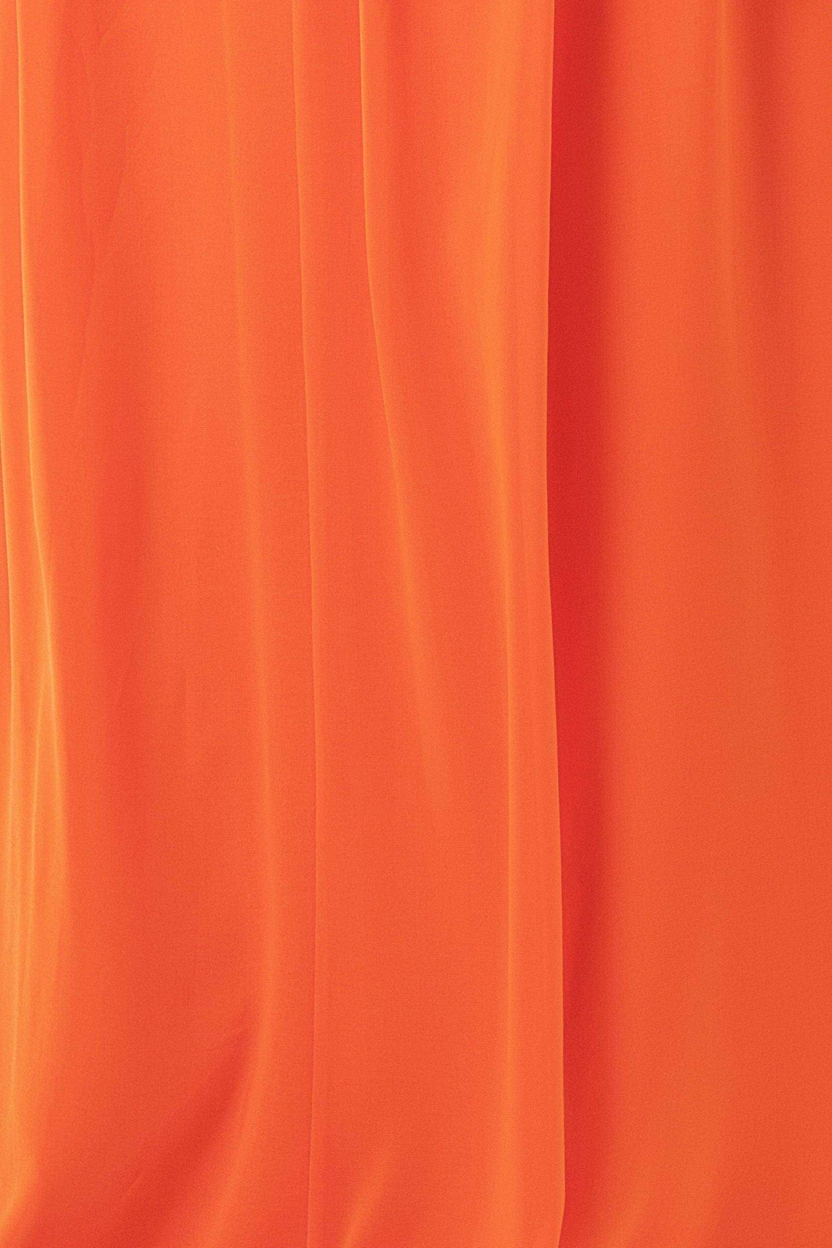 A-Line Sweep-Brush Train Chiffon Bridesmaid Dress CB0465 - COCOMELODY