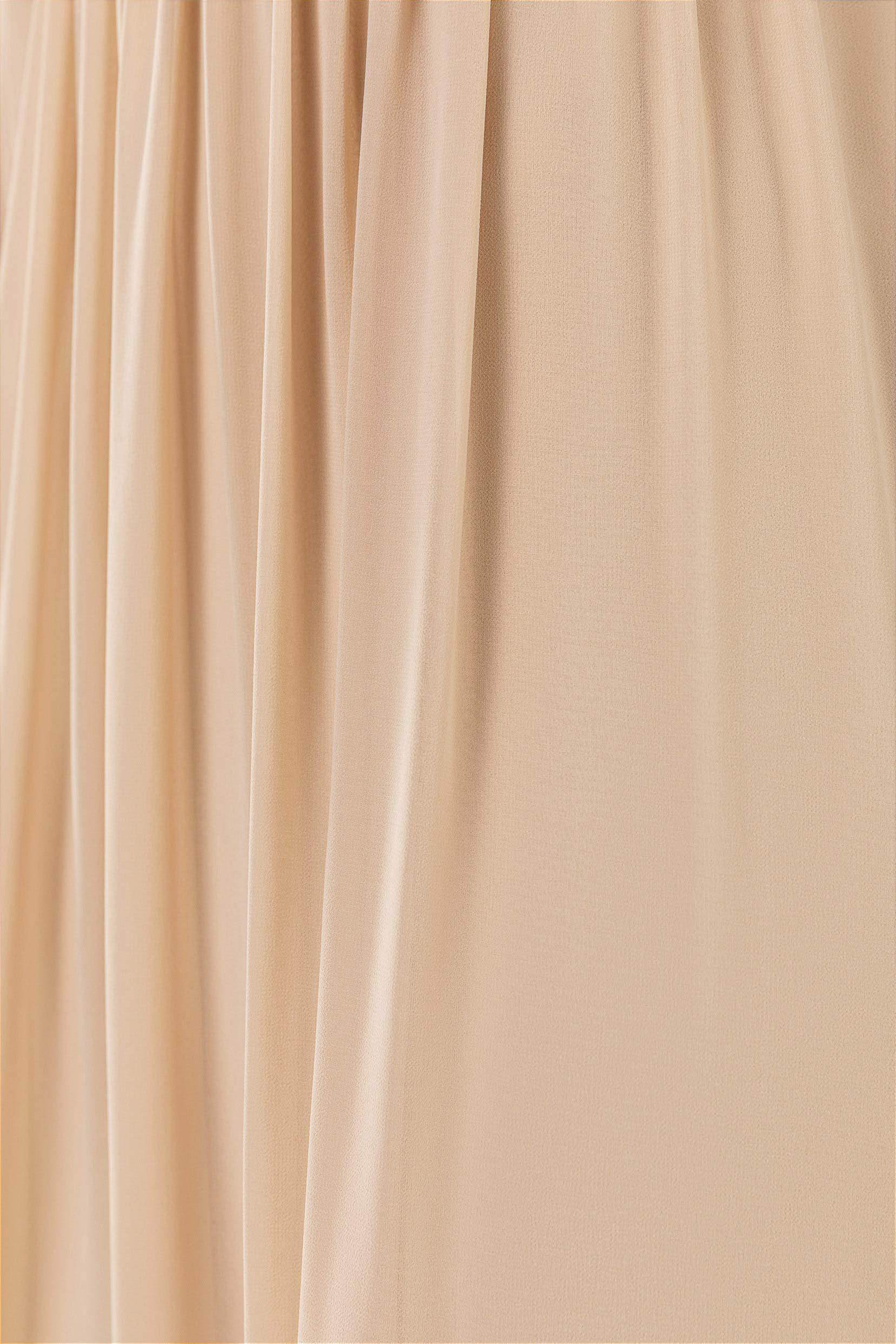 A-Line Sweep-Brush Train Chiffon Bridesmaid Dress CB0478 - COCOMELODY