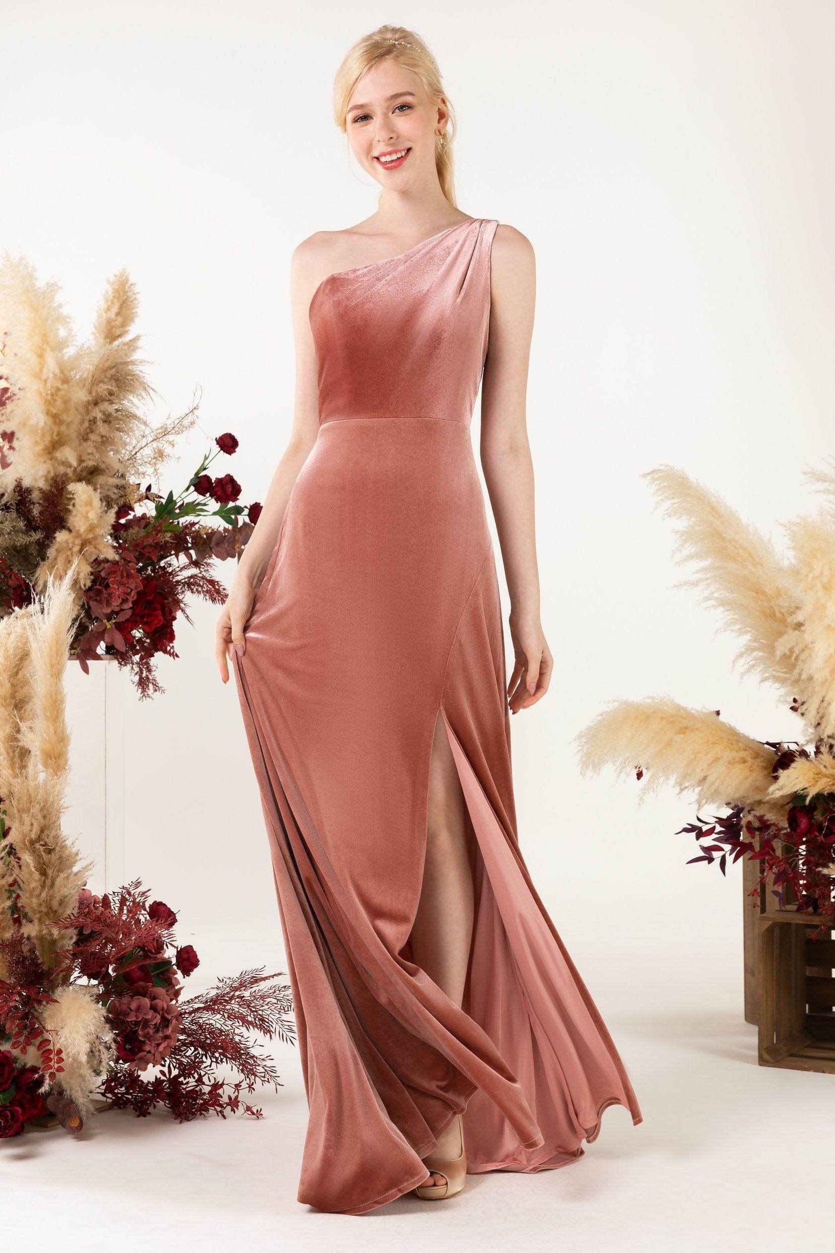 velvet bridesmaid dresses Gwen Velvet Dress