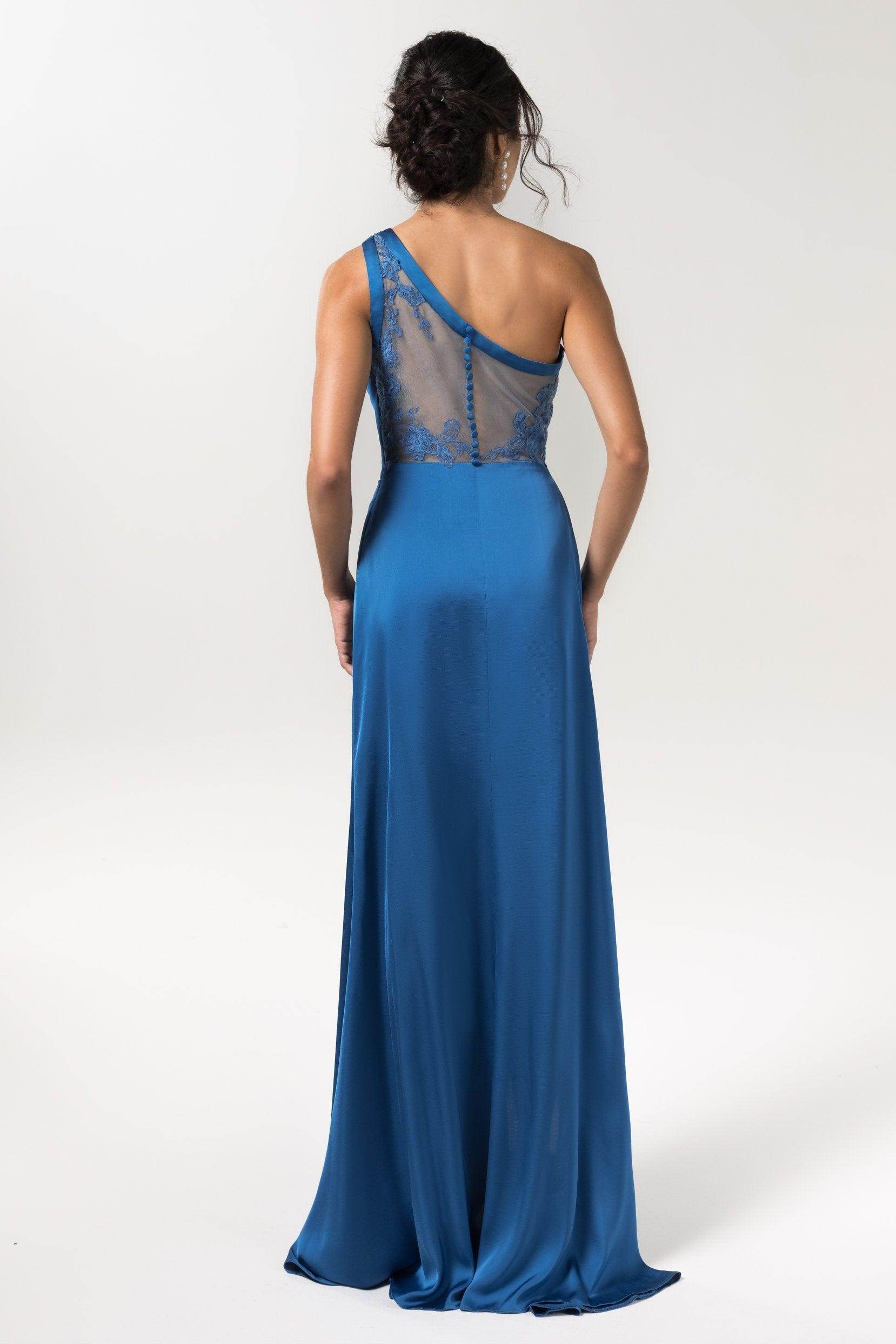 Sheath Floor Length Luxe Satin Bridesmaid Dress Formal Dresses CB0592 - COCOMELODY