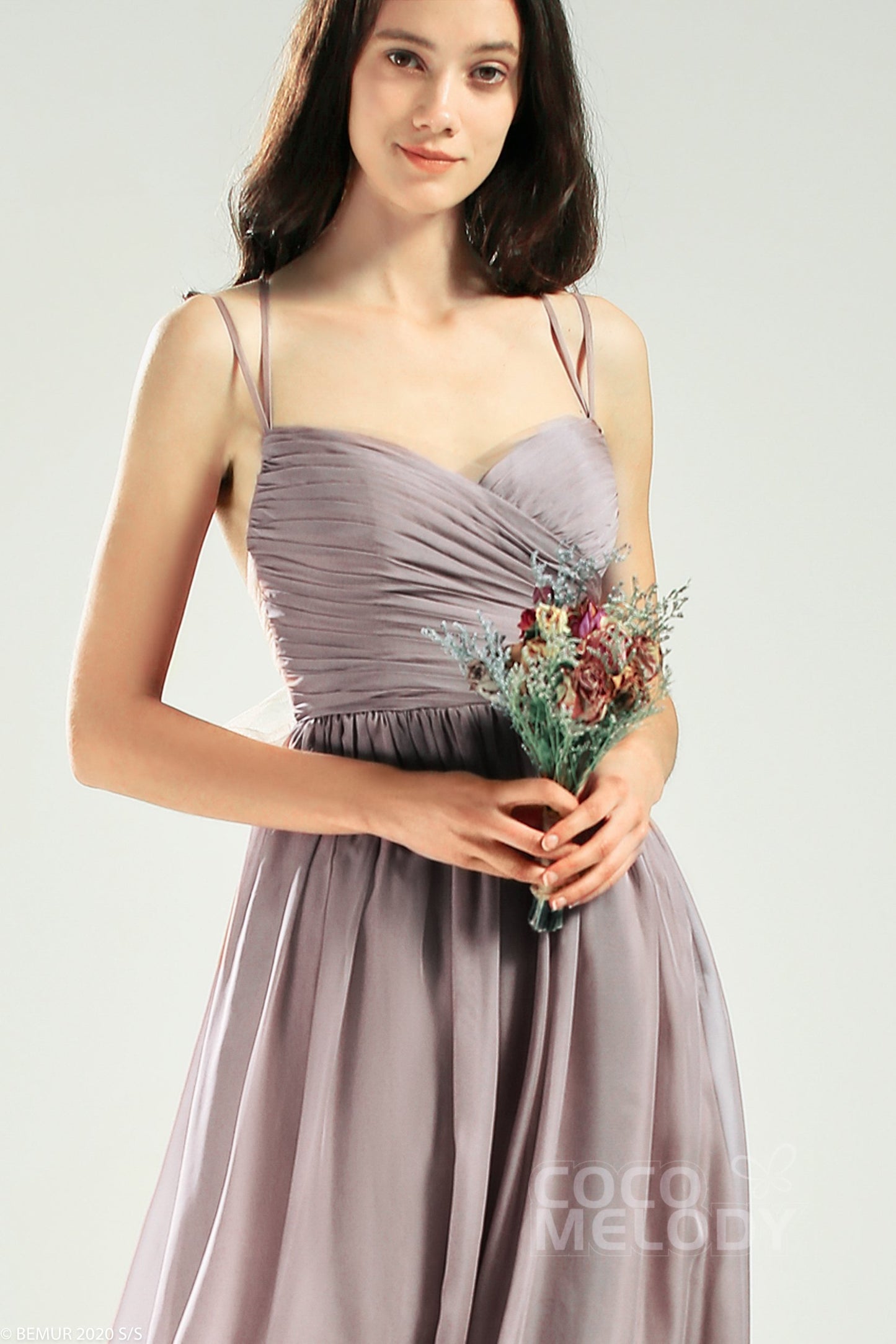 A-Line Floor Length Chiffon Bridesmaid Dress CB0641