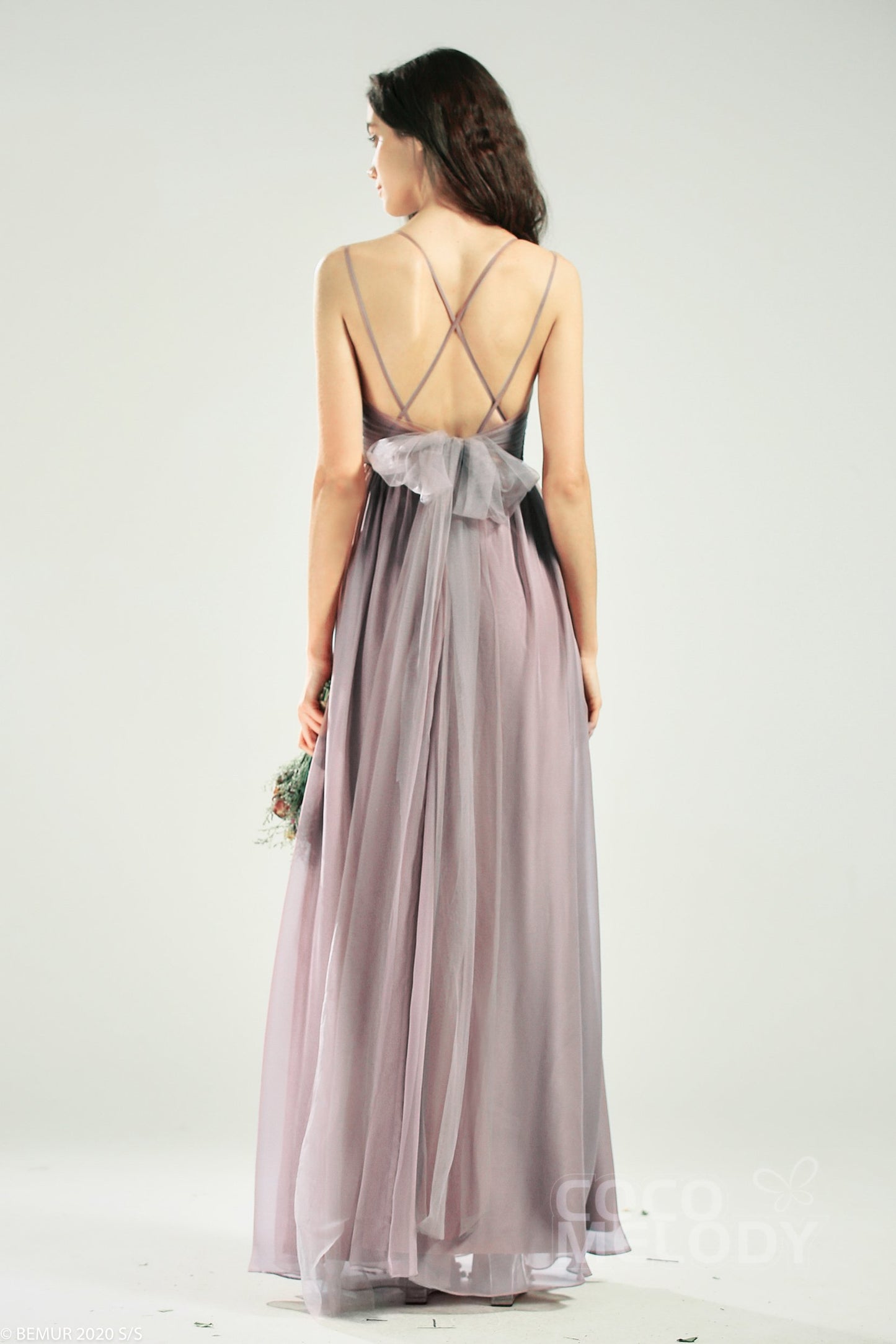 A-Line Floor Length Chiffon Bridesmaid Dress CB0641