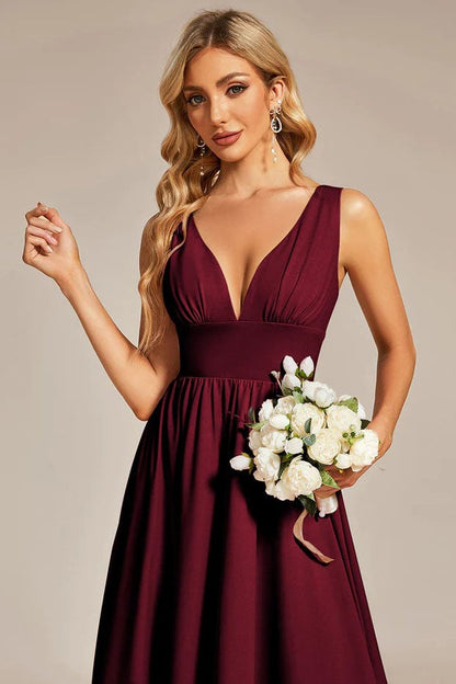 A-Line High-Low Chiffon Bridesmaid Dress CB0692