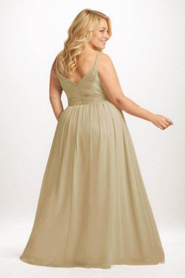 A-Line Maxi Chiffon Bridesmaid Dress CB0757 - COCOMELODY