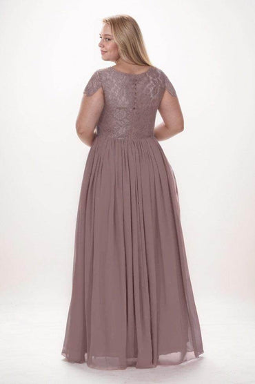 A-Line Maxi Chiffon Bridesmaid Dress CB0764 - COCOMELODY