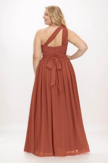 A-Line Maxi Chiffon Bridesmaid Dress CB0779 - COCOMELODY