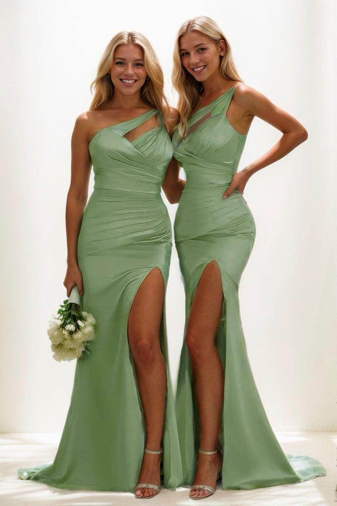 One-Shoulder Mermaid Bridesmaid Dress Available In All Sizes COCOMELODY CB0793, Royal Blue One-Shoulder Mermaid Bridesmaid Dress Available In All Sizes COCOMELODY CB0793, Royal Blue