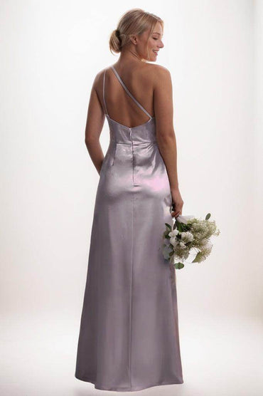 Sheath Bridesmaid Dress with High Split in Light Blue CB0795 - COCOMELODY