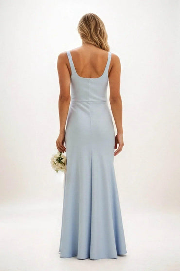 Sheath-Column Maxi Luxe Satin Dress CB0816CS - COCOMELODY