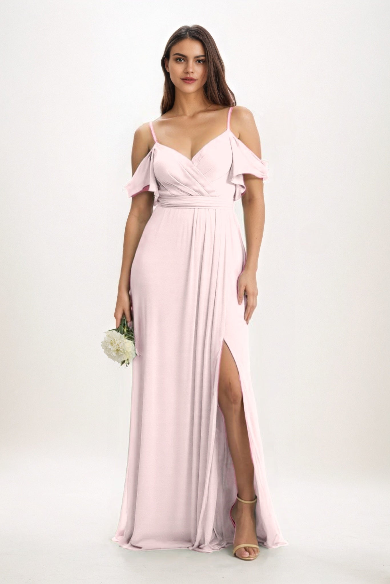 A-Line Maxi Chiffon Bridesmaid Dress CB0820