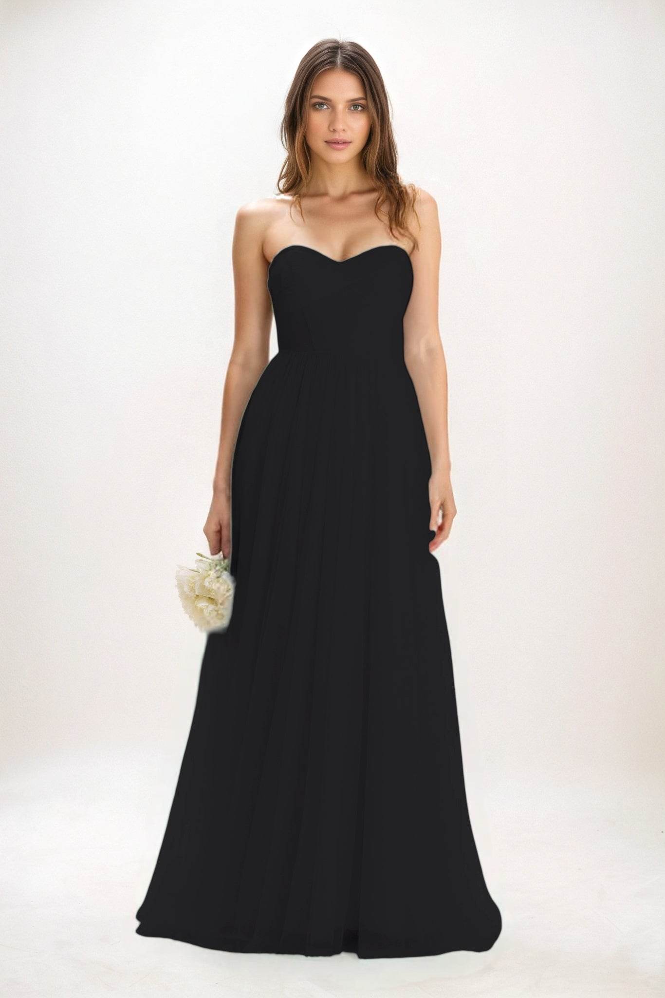 A-Line Maxi Tulle Bridesmaid Dress CB0822 - COCOMELODY