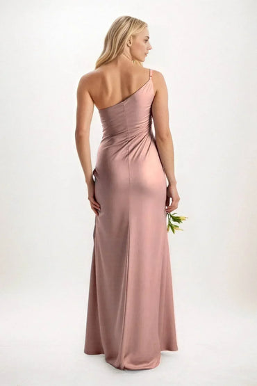 Sheath-Column Maxi Luxe Satin Dress CB0843CS - COCOMELODY