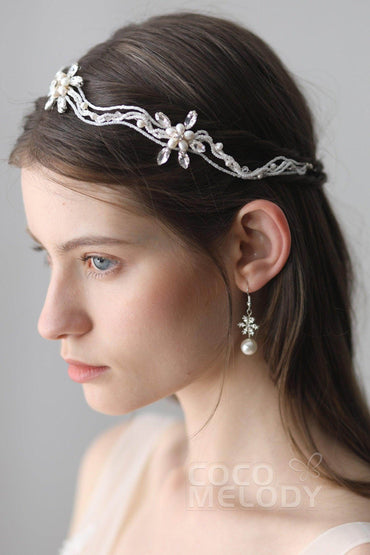 Alloy Wedding Earrings with Imitation Pearl CE0048 - COCOMELODY