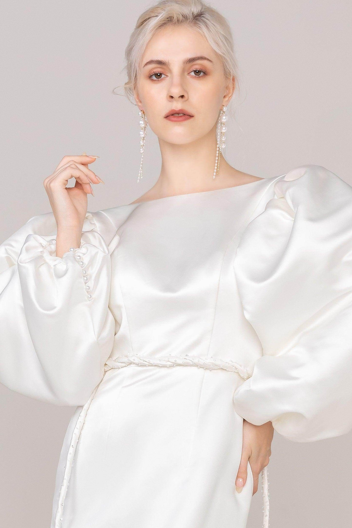 Alloy Earrings with Rhinestone Imitation Pearl CE0117 - COCOMELODY