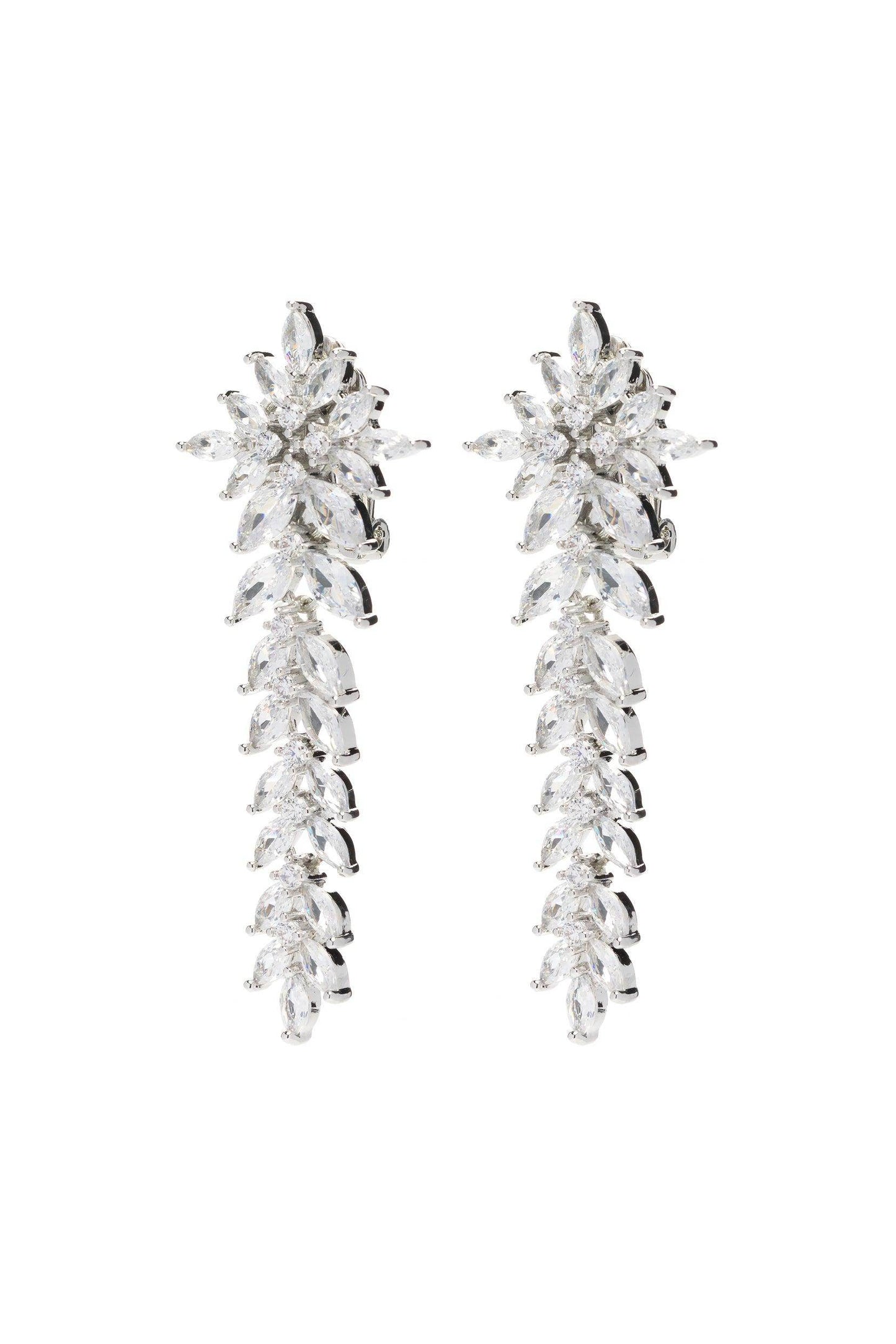 Copper Alloy Earrings with Zircon CE0132 - COCOMELODY